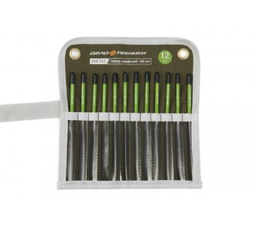 Набор надфилей,12 шт., Ø 4 мм, длина 160 мм ДТ
