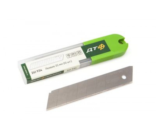 Лезвия сменные для ножей 25 мм (10 шт. в упаковке) ДТ