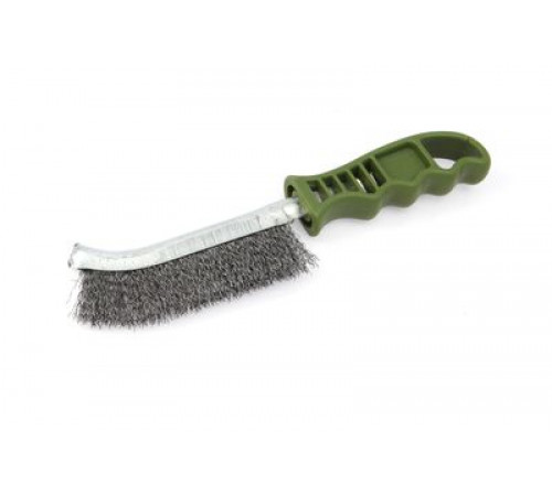 Щетка с пластиковой рукояткой, стальная щетина ДТ