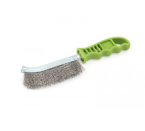 Щетка с пластиковой рукояткой, щетина из нержавеющей стали ДТ