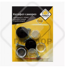 Саморез номерного знака нержавеющая сталь, белый GL-754