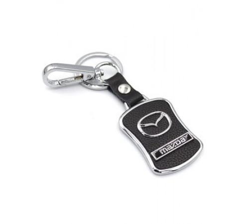 Брелок кожа Мазда логотип на подвеске BBL 004_