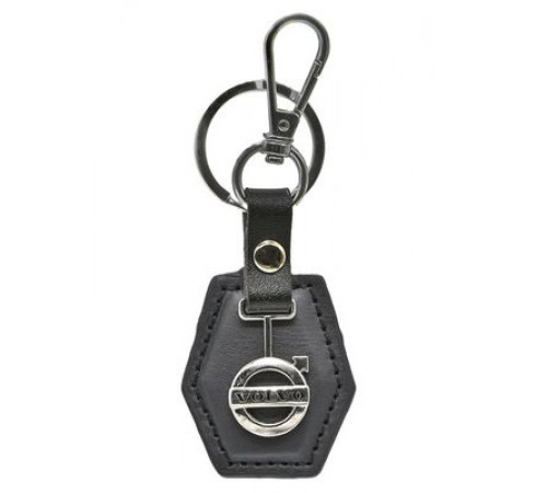 Брелок кожа Вольво логотип на подвеске BBL 012_