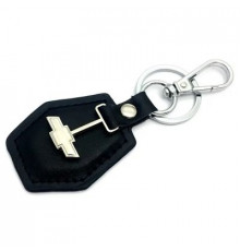 Брелок кожа Шевроле логотип на подвеске BBL 025_