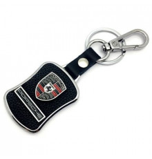 Брелок кожа Порш логотип на подвеске BBL 030_