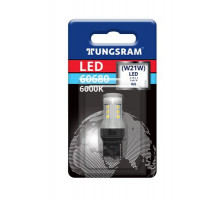 Светодиод W21 12V 3W LED W3x16d 6000К в блистере 390лм TUNGSRAM