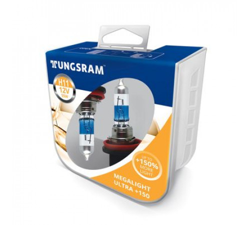 Лампы H11 TUNGSRAM Megalight Ultra +150% 55W PGJ19-2