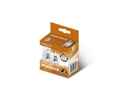 Лампы H3 TUNGSRAM LONG LIFE (служат до 3х раз дольше) 55W PK22s