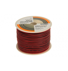 Провод акустический 2х0,35мм 100м, красно-черный бухта PROconnect