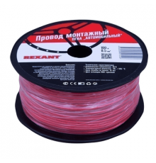 Провод ПГВА 100м. 1х0.50 мм красный, бухта REXANT