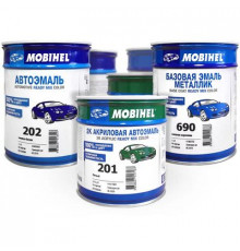 Краска банка 000 Черная матовая 1л алкидная MOBIHEL