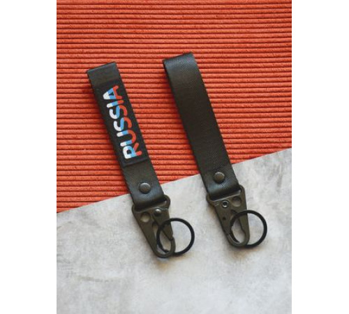 Брелок ткань лента Russia 12*2,5 см