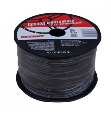 Провод ПГВА 100м. 1х0.75 мм черный, бухта REXANT