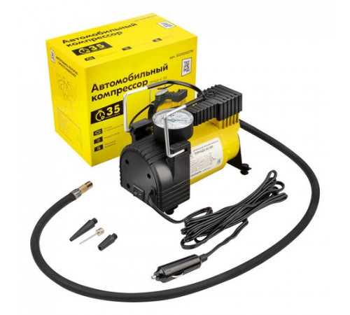 Компрессор металлический в прикуриватель ТОРНАДО АС-580 ТВОЙ БРЕНД 7АТМ