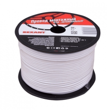 Провод ПГВА 100м. 1х1.00 мм белый, бухта REXANT