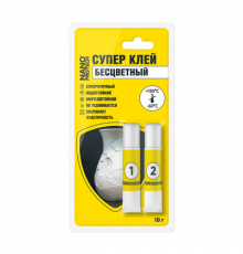 Супер клей бесцветный эпоксидный 2 компонентный NANOPROTECH, 10 гр