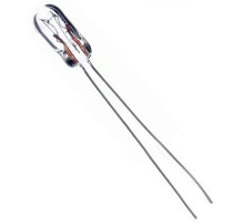 Лампа сверхминиатюрная Т5(12В,0,55мА,L=10мм,d=5мм, гибкие выводв) ДИАЛУЧ