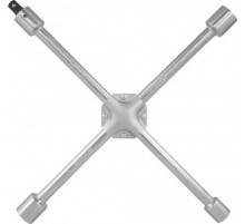 Ключ баллонный крестовой усиленный 17х19х21х22, с переходником 1/2"DR, 400 мм / THORVIK