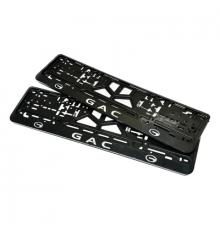 Рамка под номер рельеф GAC серебро