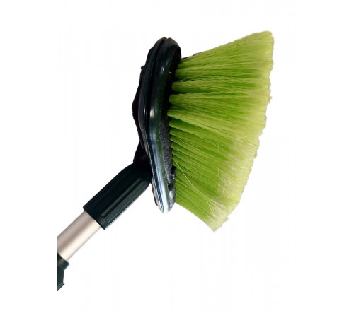 Щетка для мытья  ZIZAY телескопическая длина 1.6 метра с клапаном под воду и краником, щетина 25х5см