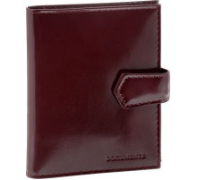 Обложка для автодокументов GL-265 натуральная кожа, на кнопке, бордовая ГЛАВДОР