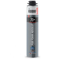 Пена полиуретановая монтажная KUDO PUR FOAM ABSOLUT 70+, проф., до -25С, вых. до 70 л, 1000 мл