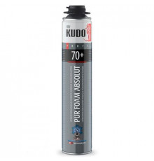 Пена полиуретановая монтажная KUDO PUR FOAM ABSOLUT 70+, проф., до -25С, вых. до 70 л, 1000 мл