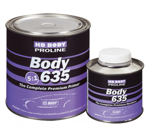 Грунт BODY HB 635 5:1 (0,8л)+(0,2л) серый