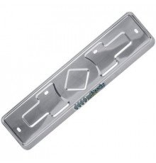 Рамка под номер нерж.сталь рельеф AUDI