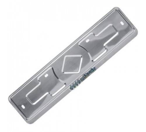 Рамка под номер нерж.сталь рельеф AUDI