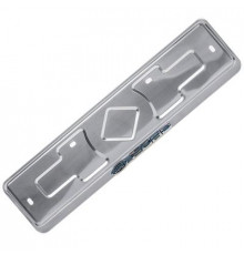 Рамка под номер нерж.сталь рельеф FORD