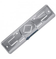 Рамка под номер нерж.сталь рельеф HYUNDAI