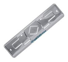 Рамка под номер нерж.сталь рельеф INFINITI