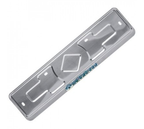 Рамка под номер нерж.сталь рельеф INFINITI