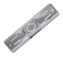 Рамка под номер нерж.сталь рельеф KIA