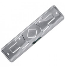 Рамка под номер нерж.сталь рельеф LADA