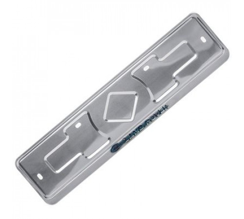 Рамка под номер нерж.сталь рельеф LAND ROVER