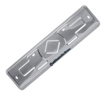 Рамка под номер нерж.сталь рельеф Mersedes Benz