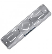 Рамка под номер нерж.сталь рельеф Mersedes Benz