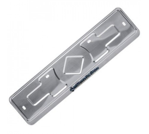 Рамка под номер нерж.сталь рельеф Mersedes Benz