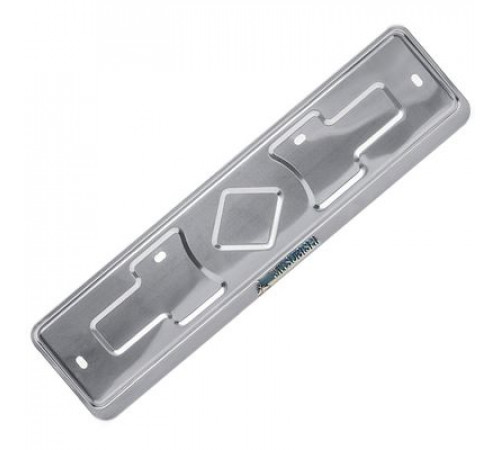 Рамка под номер нерж.сталь рельеф MITSUBISHI