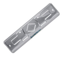 Рамка под номер нерж.сталь рельеф NISSAN