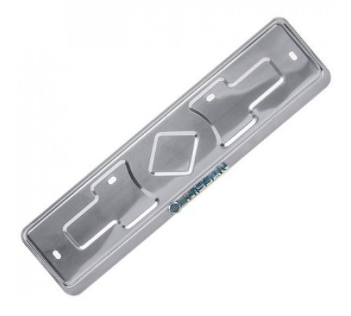 Рамка под номер нерж.сталь рельеф NISSAN