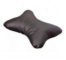 Подушка на подголовник Косточка перфор,экокожа 29х23см NEW GALAXY черная