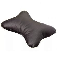 Подушка на подголовник Косточка перфор,экокожа 29х23см NEW GALAXY черная