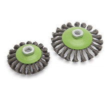 Щетка метал. для УШМ конусная крученая с резьбой М14 100 мм ДТ