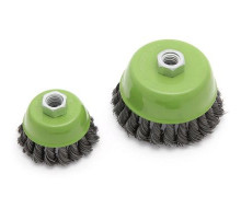 Щетка метал. для УШМ чашка крученая с резьбой М14 100 мм ДТ