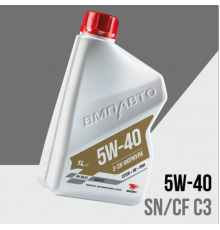 Масло моторное 3-SN 5w40 (С3, SN/CF) канистра 1л. ВМП АВТО ЧЗ