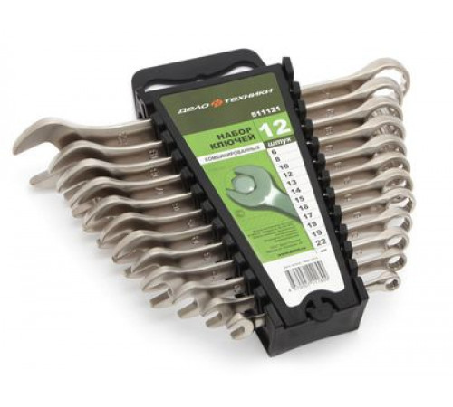 Набор ключей комб. 12 шт. (6,8,10,12,13,14,15,16,17,18,19,22 мм) (ЕВРО) холдер ДТ