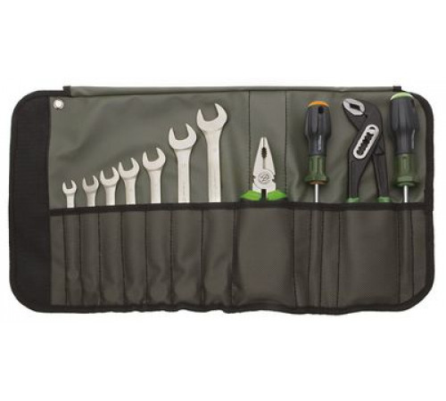 Набор ключей комб. 11 шт. (8,10,12,13,14,17,19 мм) и инструмента в сумке ДТ
